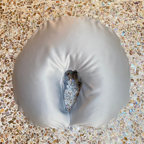 Satin Face Cradle Cover Silver