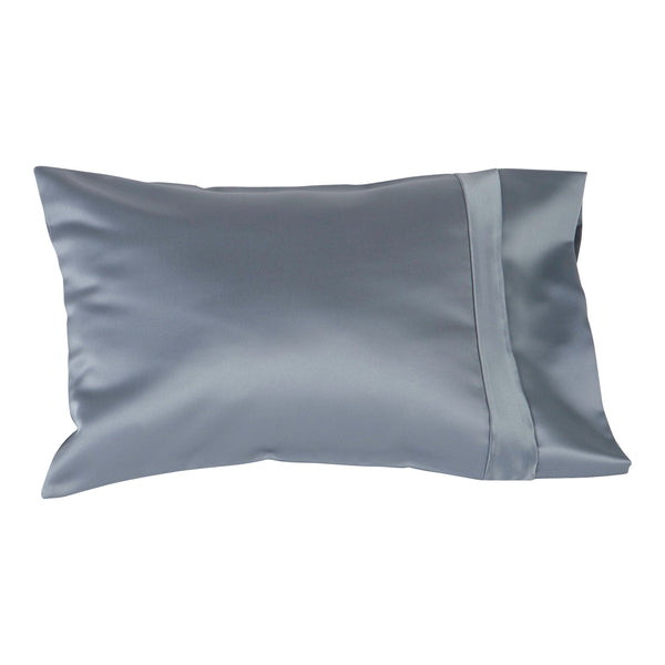 Satin Travel Pillow Silver by Satin Serenity 