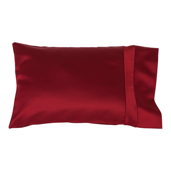 Satin Travel Pillow Red by Satin Serenity 