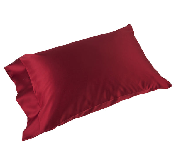 satin pillowcase red by Satin Serenity