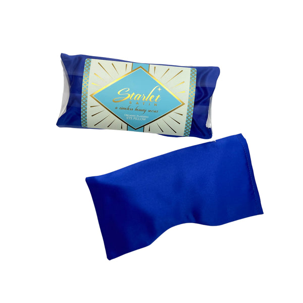 Flax seed organic eye pillow blue
