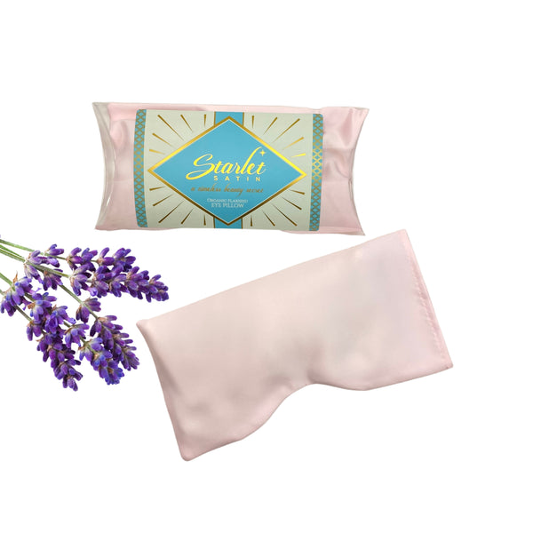 Pink aromatherapy eye pillow lavender scented