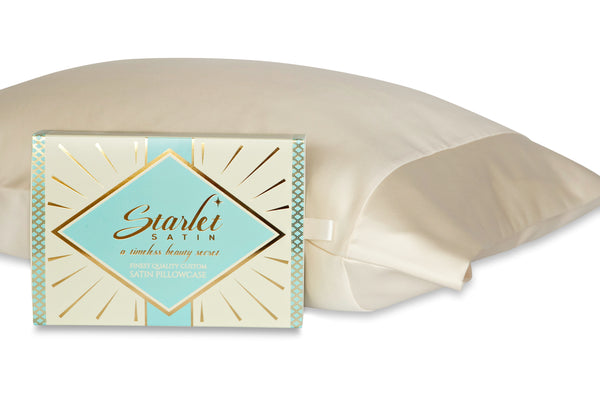 ivory satin pillowcase