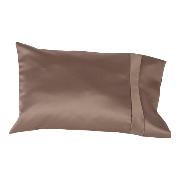 Satin Travel Pillow Cappuccino by Satin Serenity 