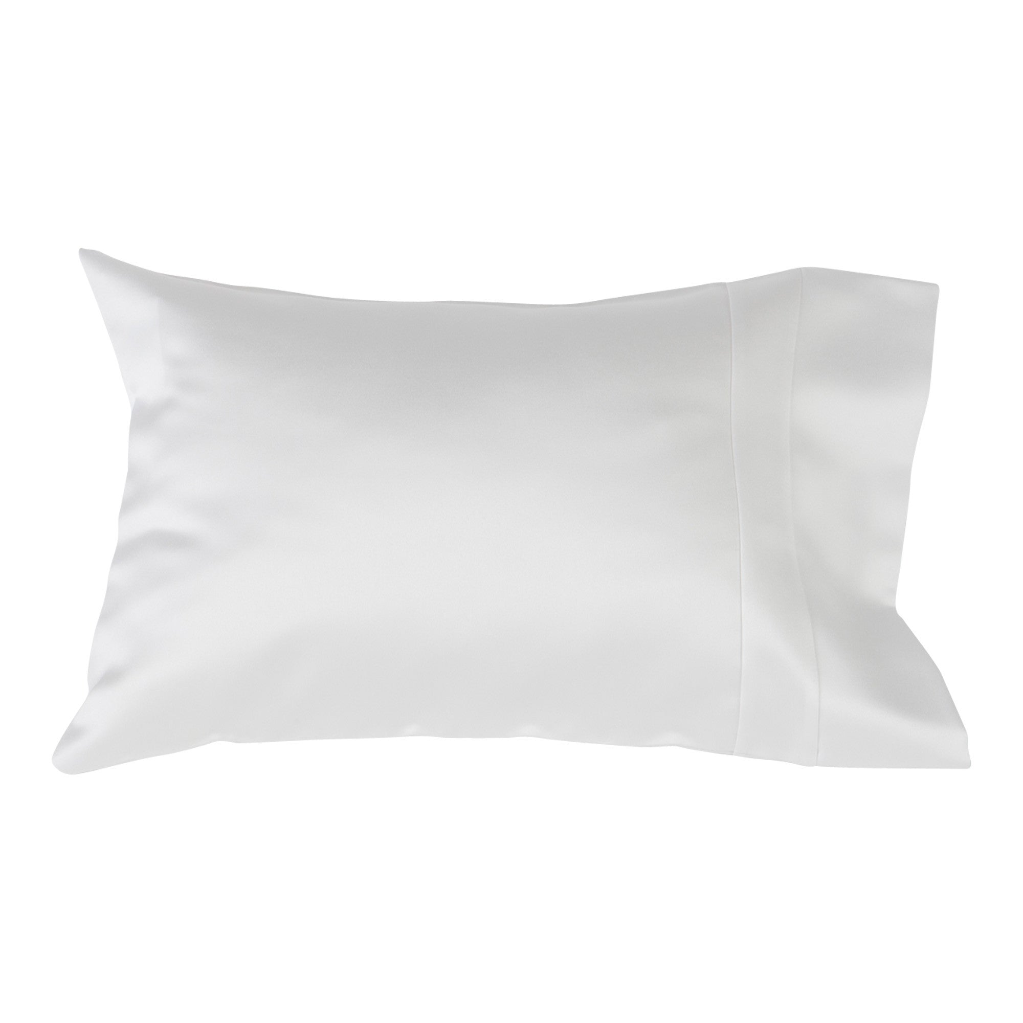 Satin Travel Pillow White by Satin Serenity 