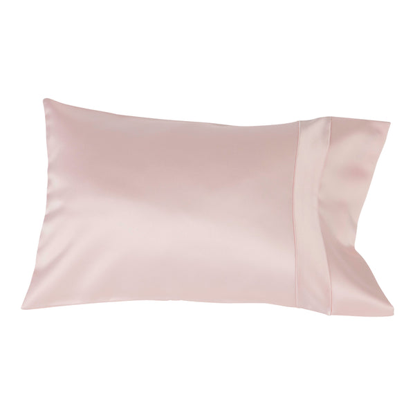 pink satin travel pillow 