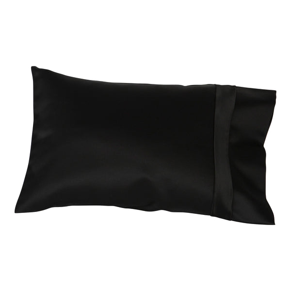 black satin travel pillow cover 