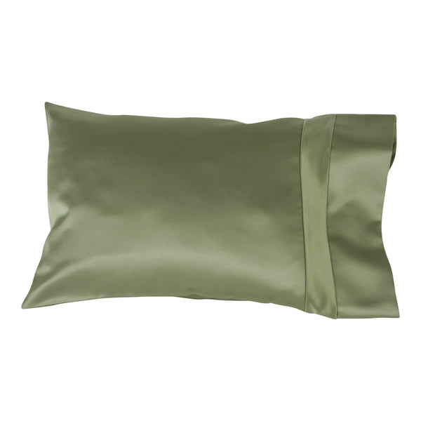 Satin Travel Pillow Sage Green by Satin Serenity 